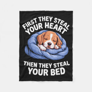 Funny Beagle Design For Men Women Hound Beagle Dog Fleece Blanket