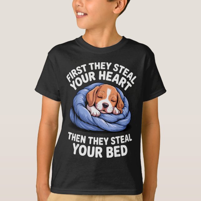 Funny Beagle Design For Men Women Hound Beagle Dog T-Shirt (Front)