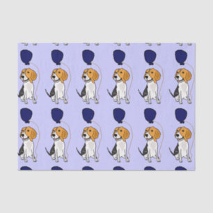 Funny Beagle Dog Birthday Tissue Paper