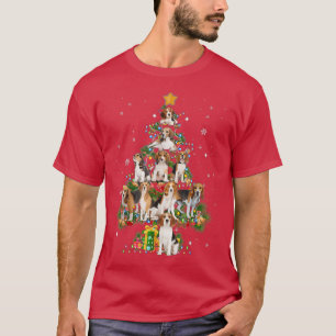 Funny Beagle Dog Christmas Tree Dog Lover Xmas  T-Shirt
