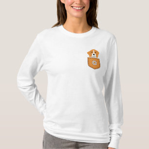 Funny Beagle Dog In The Pocket T-Shirt