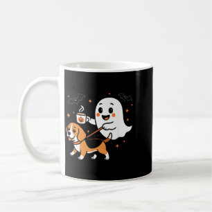 Funny Beagle Ghost Halloween Spooky Season Dog Coffee Mug