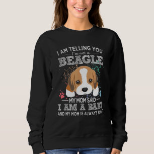 Funny Beagle Mum Puppy Baby Dog Sweatshirt