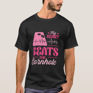 Funny Bean Bag Corn Hole Women Cornhole T-Shirt
