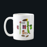 Funny Bean Puns Coffee Mug<br><div class="desc">Seven bean puns in one colourful and fun drawing!  From French to runner plus baked,  chilli,  coffee,  kidney and broad - a selection of the finest bean puns for cooks,  chefs,  kids,  people who like puns and so on.  Delicious!</div>