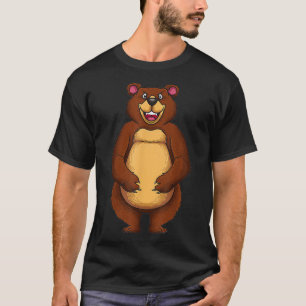 Funny Bear Art For Men Women Kids Bear Mammal Anim T-Shirt