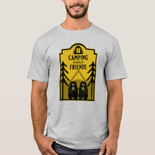 Funny Bear Camp Adventure Canada T-Shirt