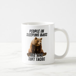 Funny bear camping quote - camper humour coffee mug