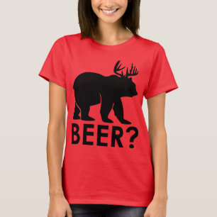 Funny Bear Deer "BEER?" Graphic T-Shirt – Humourou