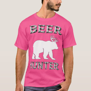 Funny Bear Deer Beer Hunting T-Shirt