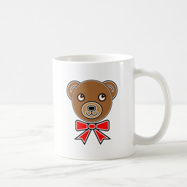 Funny bear face coffee mug (Right)