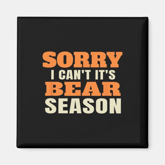 Funny Bear Hunting  Magnet (Front)