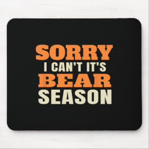 Funny Bear Hunting Mouse Mat