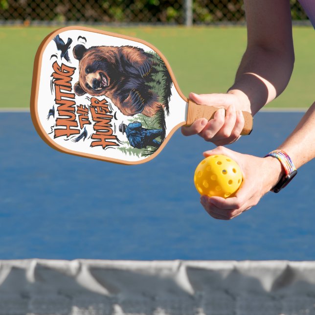Funny Bear Hunting Pickleball Paddle (Insitu)