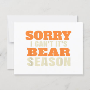 Funny Bear Hunting Postcard