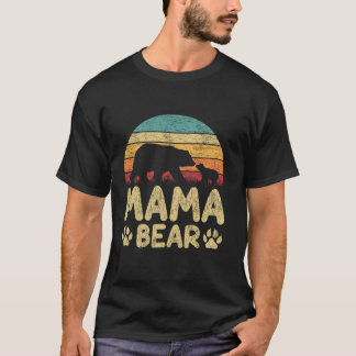 Funny Bear Lover Cute Mama Bear Mother s Day T-Shirt