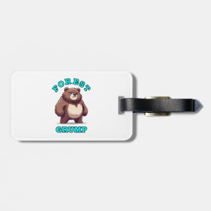 Funny Bear Luggage Tag