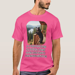 Funny Bear Meme Silly Rich Furry Animal T-Shirt