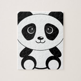 Funny bear panda bear panda animals jigsaw puzzle