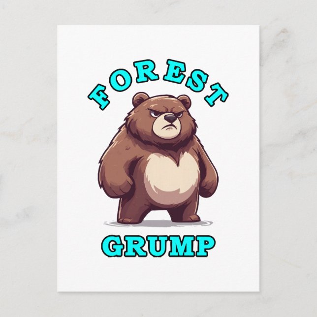 Funny Bear Postcard (Front)