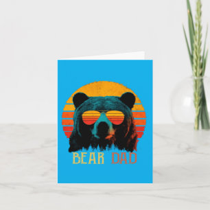 Funny Bear Retro Vintage Animal Owner Sungles Card