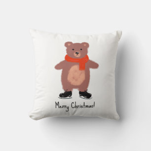 Funny bear skating cushion