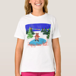 Funny bear skating T-Shirt