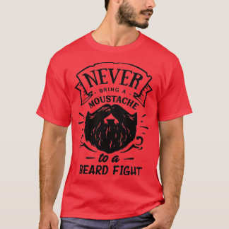Funny Beard Hipster Men Lettering Typography 33 T-Shirt
