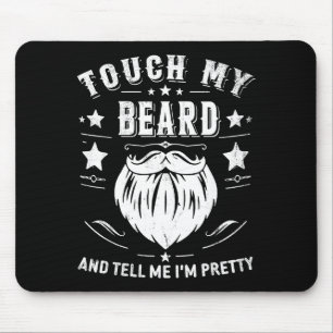 Funny Beard Quote Gift For Bearded Men Dad And Hus Mouse Mat