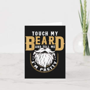 Funny Beard Quote Gift For Bearded Men Husband Or Card