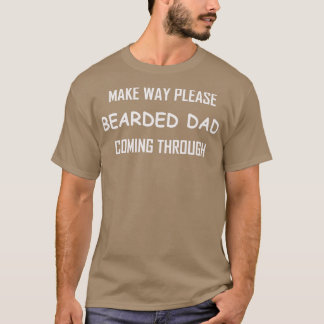 Funny Bearded Dad Gift T-Shirt