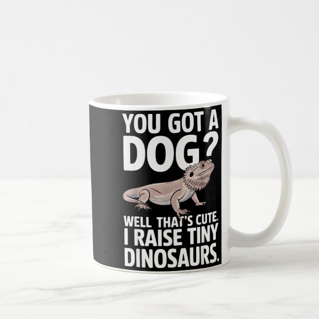 Funny Bearded Dragon Art For Men Women Bearded Dra Coffee Mug (Right)