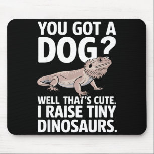 Funny Bearded Dragon Art For Men Women Bearded Dra Mouse Mat