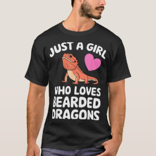 Funny Bearded Dragon Art For Women Girl Bearded Dr T-Shirt