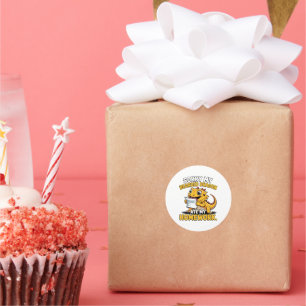 Funny Bearded Dragon Cute Reptile Lover Gift Classic Round Sticker