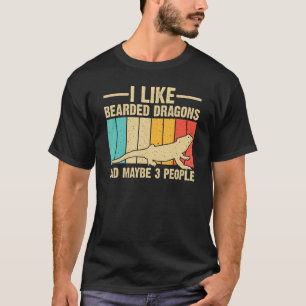 Funny Bearded Dragon Design Pogona Reptile Lover M T-Shirt