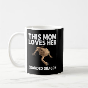 Funny Bearded Dragon Gift For Mom Women Lizard Pet Coffee Mug
