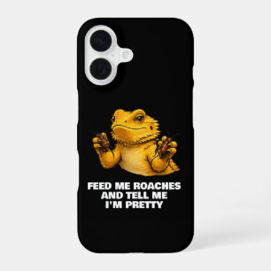 Funny Bearded Dragon Lover Reptile Owner Roaches  iPhone 16 Case