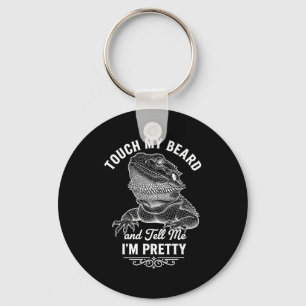 Funny bearded dragon saying reptile lover lizard key ring