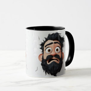 Funny Bearded Man Mug