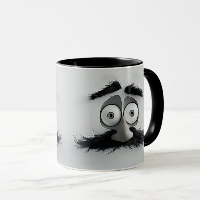 Funny Bearded Man Mug (Front Right)