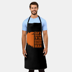 Funny bearded quotes ginger beard  apron