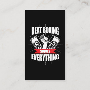 Funny Beat Boxing T Shirt Beatbox Fan Business Card