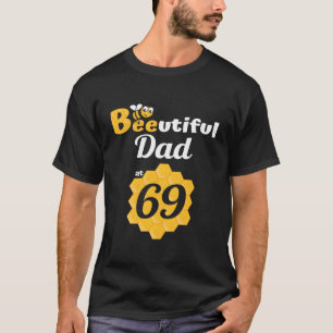 Funny Beautiful Beeutiful Dad Bee Honeycomb Daddy T-Shirt