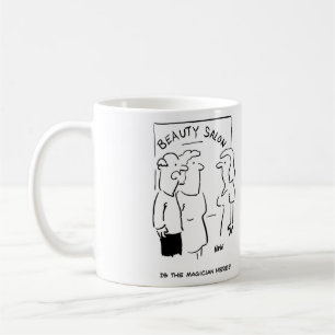 Funny Beauty Salon Mug - is the magician here?