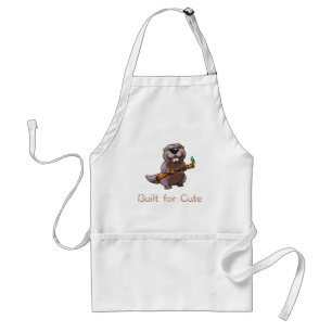 Funny Beaver Cartoon – Built for Cute Standard Apron