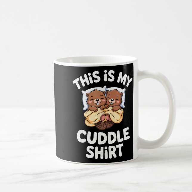 Funny Beaver Couple This Is My Cuddle  Coffee Mug (Right)