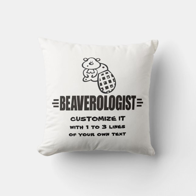Funny Beaver Cushion (Front)