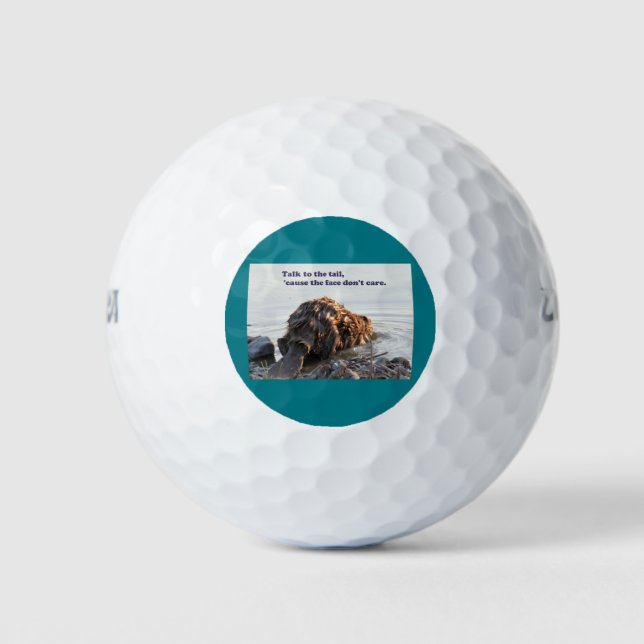 Funny Beaver Golf Balls (Front)