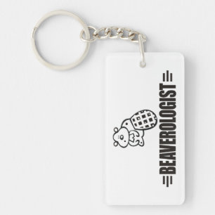 Funny Beaver Key Ring